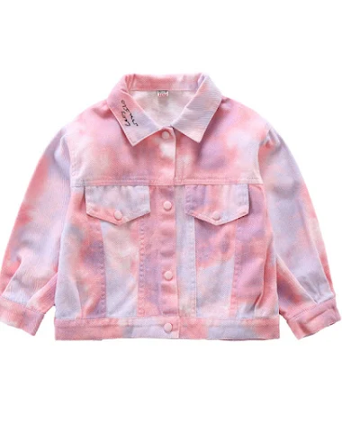 Meisjes denim jas herfst nieuwe Kor - 1