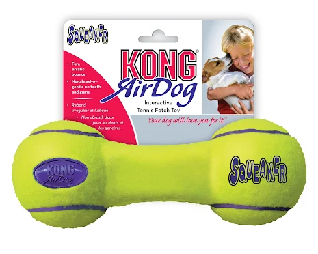 Kong Squeaker Dumbbell leksak tennisboll M [ASDB2] 1st