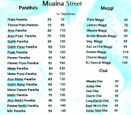 Muaina Street Food menu 1