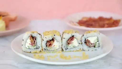 Crispy Bacon & Cream Cheese Sushi