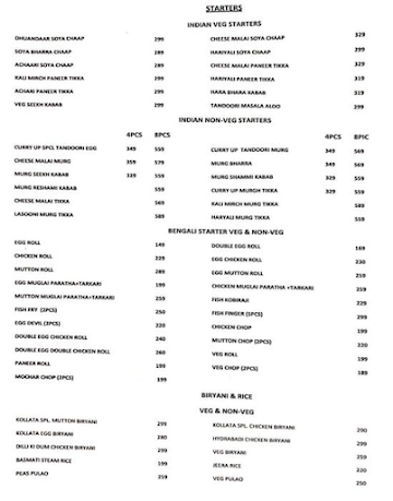 Mughlai Andaaz menu 