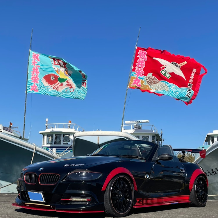 M4 クーペの大漁旗コラボ撮影会・2023年1月1日限定の大漁旗・ミーティング参加ありがとうございました・元旦プチツーリングに関するカスタム事例の投稿画像4枚目