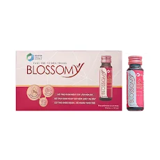 Thực phẩm bảo vệ sức khỏe BLOSSOMY 50ml - Hộp 10 chai x50ml  giúp da sáng đẹp và hỗ trợ làm giảm viêm loét dạ dày