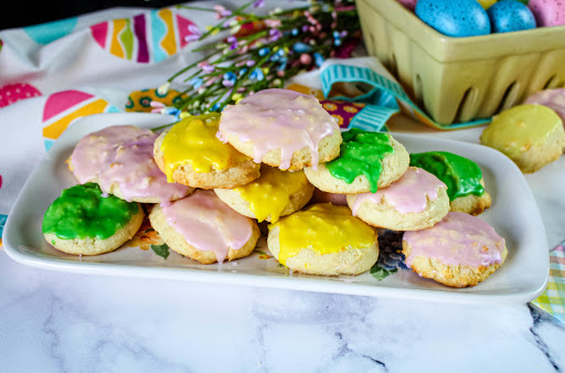 A platter of Ricotta Cookies.