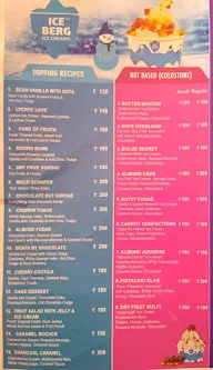 Iceberg icecreams menu 3