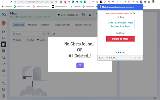 Business Msgs Remover Facebook 2023