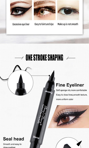 Title 12, Two-in-One Seal Liquid Eyeliner Quick-drying Sm...