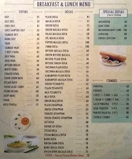 Udipi's Upahar menu 2