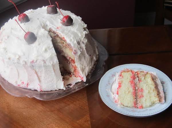 Cherry Smashed Cake image