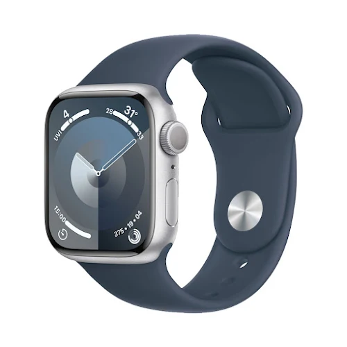 Apple Watch Series 9 GPS 41mm Silver (Vỏ Nhôm Dây Silicone - S/M) (MR903SA/A)