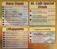 Lakshmi Vilas Madras Cafe menu 3