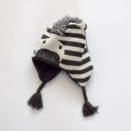 Title 5, Plush Knitted Winter Hat Baby Cartoon Hat Boys...