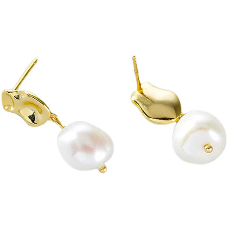 Title 1, Dames vintage parel oorbellen, eenvoudig en mod...