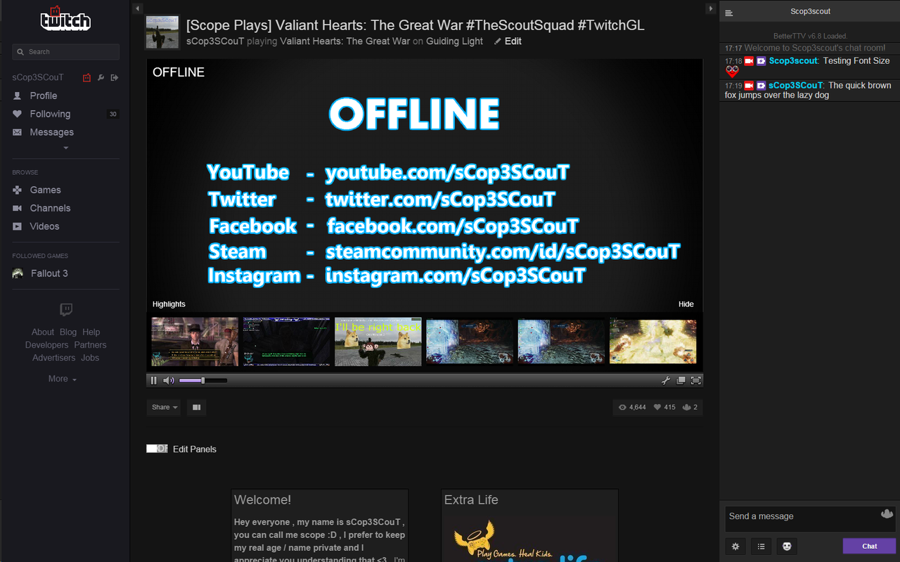 Twitch Bigger Font Preview image 0