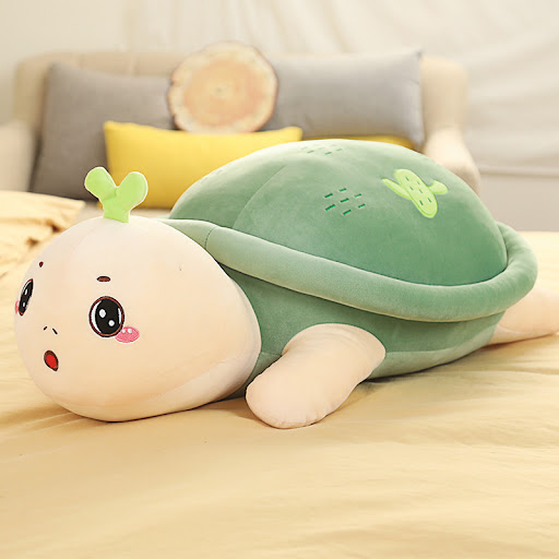 Title 6, Cute Cartoon Little Turtle Plush Toy. A soft an...