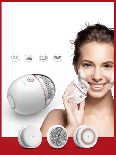 Title 2, Wireless Charging Facial Cleansing Brush Instru...