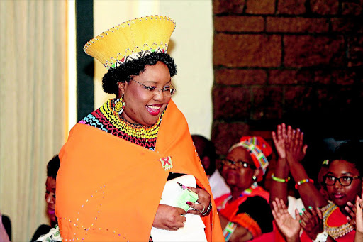 TRADITIONALIST: Chairwoman of the Commission for the Promotion and Protection of the Rights of Cultural, Religious and Linguistic Communities Thoko Mkhwanazi-Xaluva describes herself as an African feminist who knows where she comes from Photo: Bafana Mahlangu