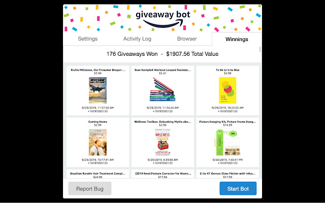 Amazon Giveaway Bot