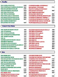 Namaste China menu 1