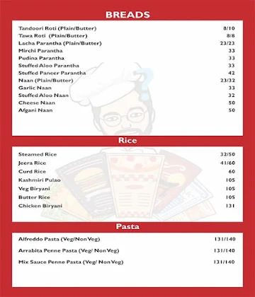 Nia Foods menu 