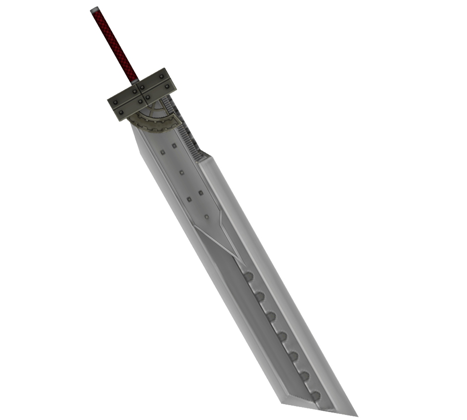 Clouds buster sword in Advent Children