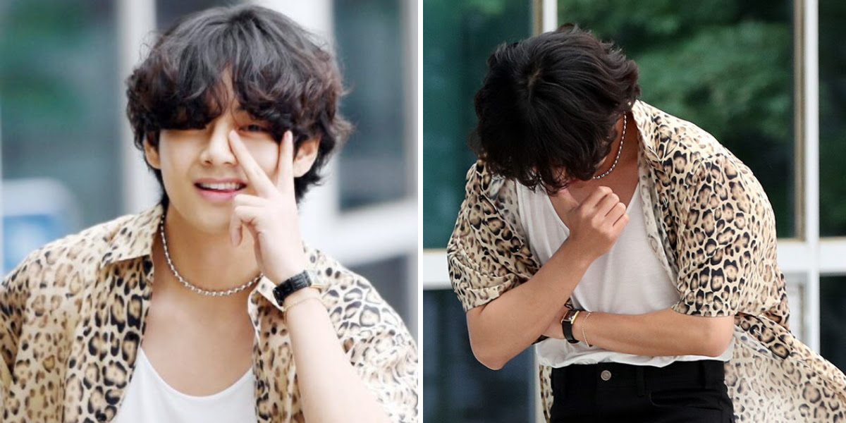 Taehyung of BTS at Celine Fashion Show at Paris Fashion Week - Asians Out  Loud