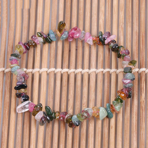 Title 5, Handmade Crystal Chip Irregular Gravel Bracelet...