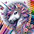 Unicorn Glitter Coloring Pages icon