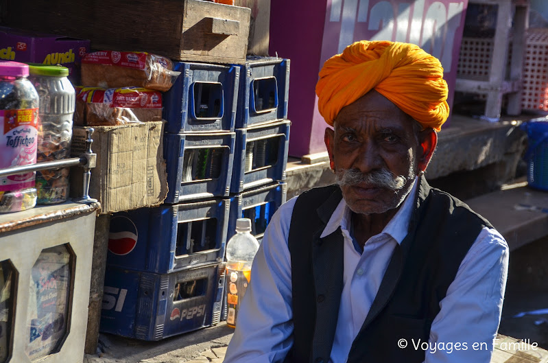 Jaisalmer, homme au turban jaune