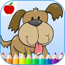 Kids Pets Coloring Book Game mobile app icon