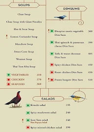 Copper Parrot menu 2