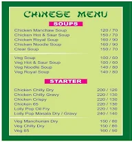 Khan's Lulu Chinese menu 2