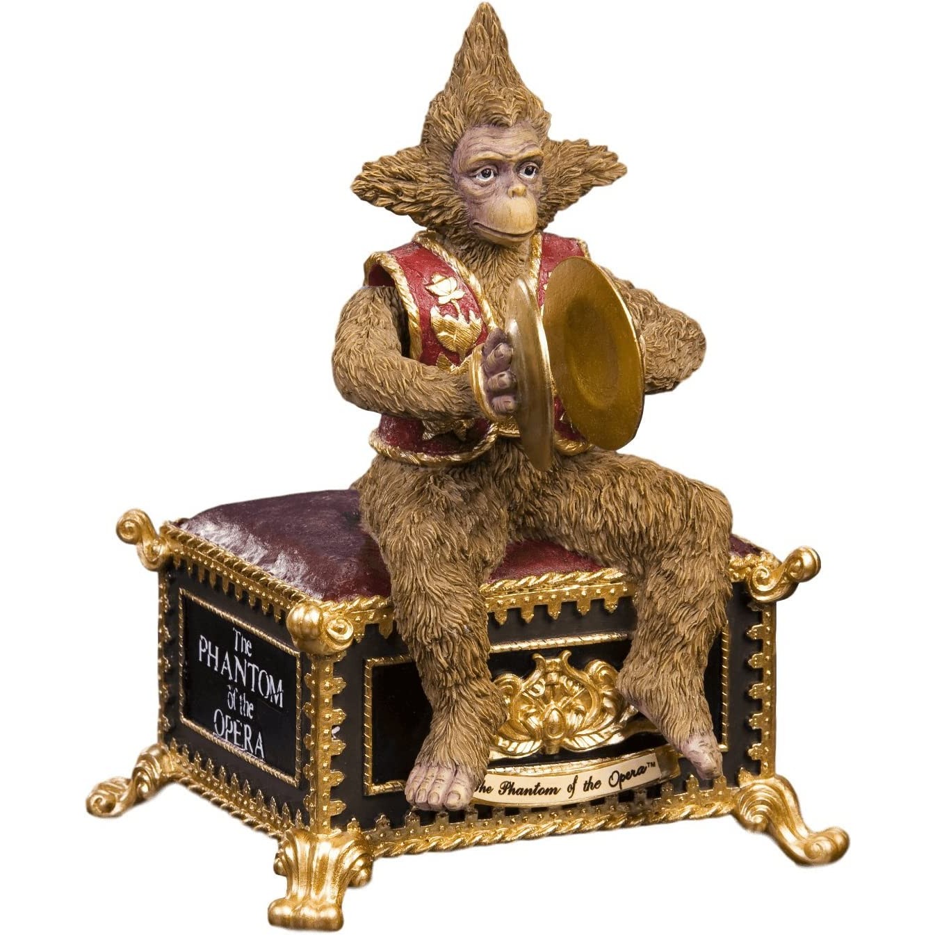 The San Francisco Music Box Company Phantom of The Opera Musical Monkey Figurine.