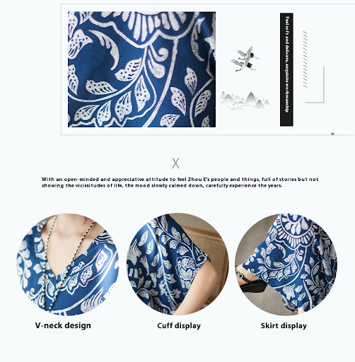 Title 6, Womens V-neck Printed Cotton Maxi Dress Vacati...