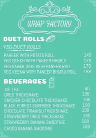 Wrap Factory menu 3