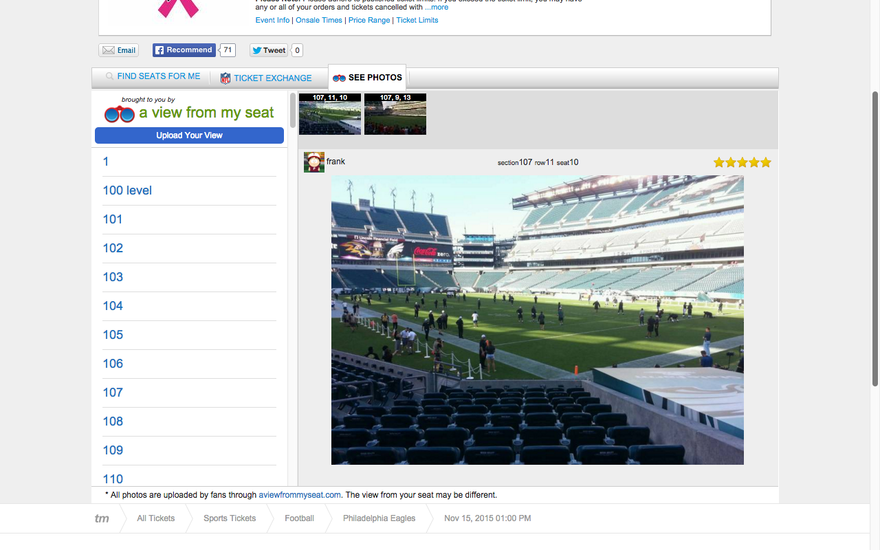 A View From My Seat for TicketMaster.com Preview image 4