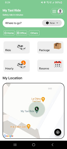 Screenshot On Time Taxi Service