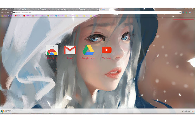 Painting Girl 02 chrome extension