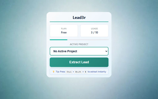 Lead3r - AI Lead Generation screenshot 2