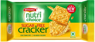 Britania Britannia Nutrichoice Sugar Free Cream Cracker Salted Biscuit - 15 gm