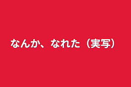 なんか、なれた（実写）