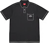 contrast stitch polo