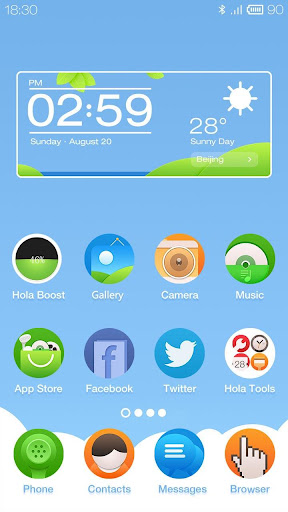 Picnic Hola Launcher Theme