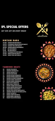 Sahebzadda menu 6