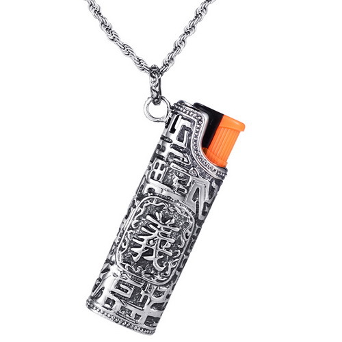 Title 1, Titanium Steel Personality Lighter Pendant Men...