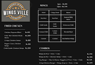 Wings Ville menu 2