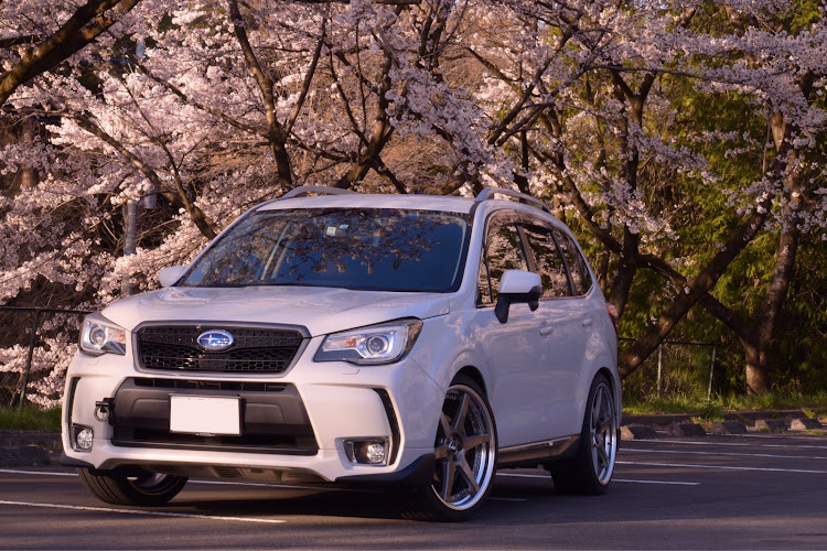 フォレスターのドライブ・桜と愛車・一眼レフ撮影に関するカスタム事例の投稿画像1枚目