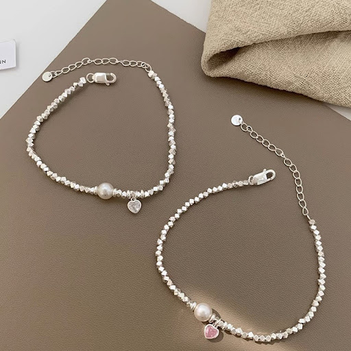 Title 2, Broken Silver Heart Bracelet Womens Fashionabl...