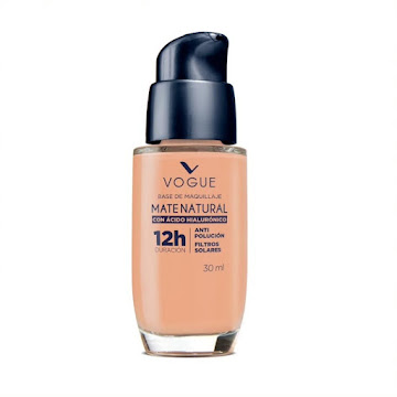 Base Vogue Mate Natural Con Ácido Hialurónico Arena x 30 ml  