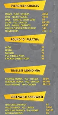 Round O' Clock Cafe menu 2